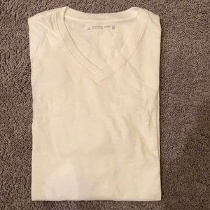 American Giant Premium Slub V Neck Tee Shirt WHITE medium Mens